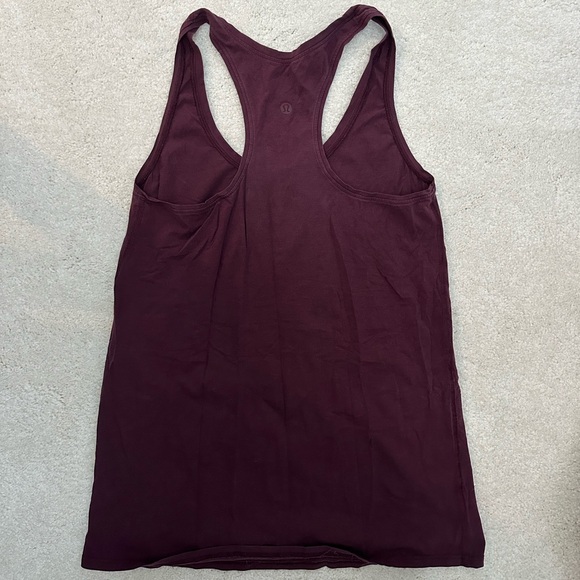 Lululemon Maroon tank size 4 - Picture 2 of 3